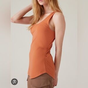 #849 Athleta Outbound Scoop Neck Tank Top Sunbaked Clay Large